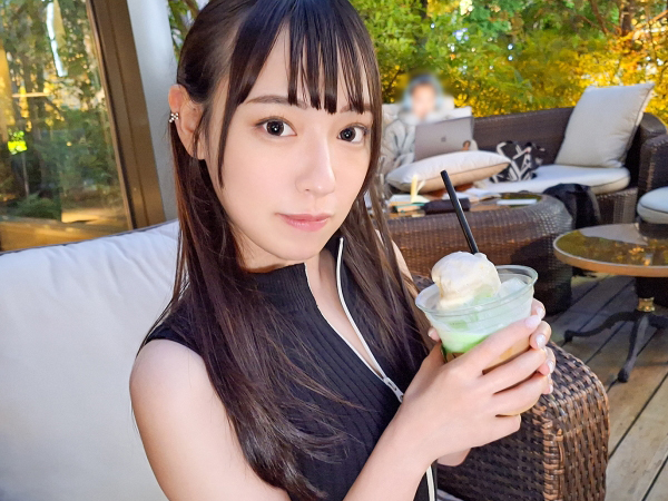 【爆乳×パイパン】黒髪ロングヘアーのJカップお姉さん！パイパンマンコを弄りまわし対面座位で生挿入！