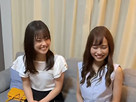 【素人】上司と宅飲みをする2人の新人OL！アソコをクンニされてエッチな気分になると若々しいおマンコに中出しされちゃう♡
