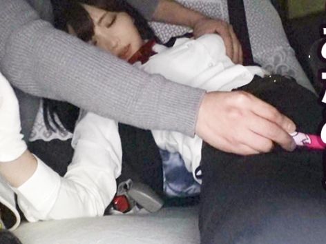 ＜素人×M女＞美人タクシー運転手と車内で濃厚SEX♫巨乳を電マで責められ快楽覚醒♡濃厚フェラに悦ぶ淫乱系
